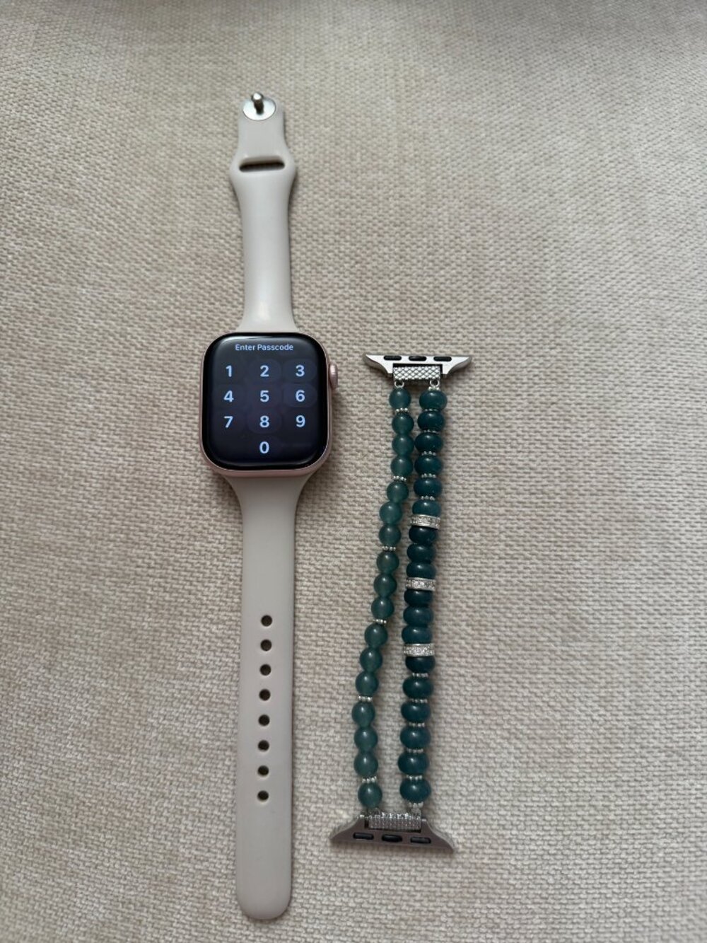 Beaded Apple Watch Band Crystal 42mm Compatible